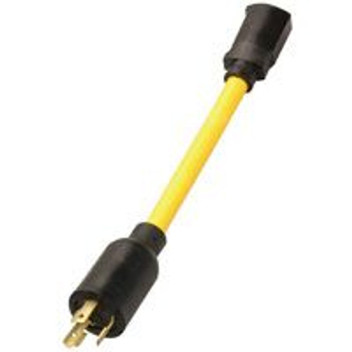 Southwire 09021  9" Male Twist-To-Lock Plug to Female Standard U-Ground Receptacle 12/3 STW Adapter Image 2 Southwire 09021  9" Male Twist-To-Lock Plug to Female Standard U-Ground Receptacle 12/3 STW Adapter Image 2