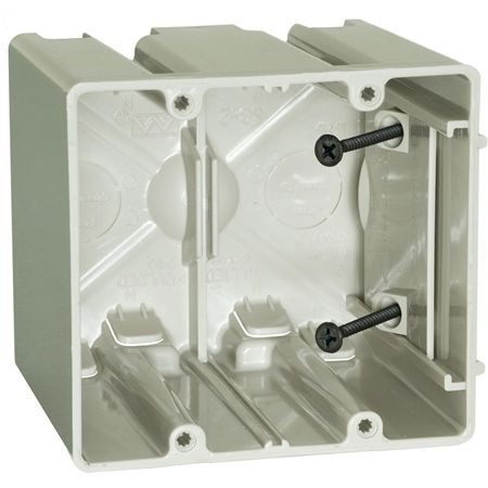 Allied Moulded SB-2  SliderBox 2 Gang Adjustable Outlet Box Image 0
