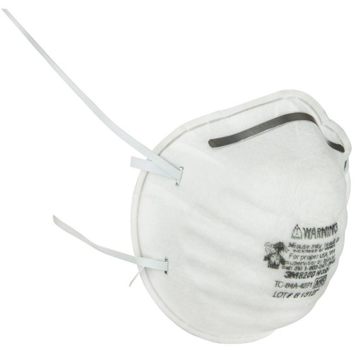 3M 8200H1-DC  N95 Sanding and Fiberglass Disposable Respirator Mask - 1 per Package Image 2