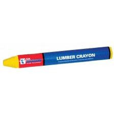 C.H. Hanson 10368  4-1/2" Lumber Crayon - Yellow - 12 per Package Image 0