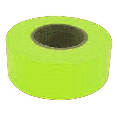 C.H. Hanson 17001  150' x 1-3/16" Flagging Tape - Fluorescent Lime Image 0