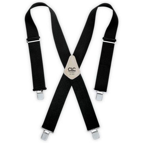 Custom Leathercraft 110BLK 2" Work Suspenders Black Image 0