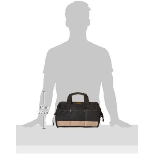 Custom Leathercraft 1161  12" Large Bigmouth Tool Tote Bag Image 3