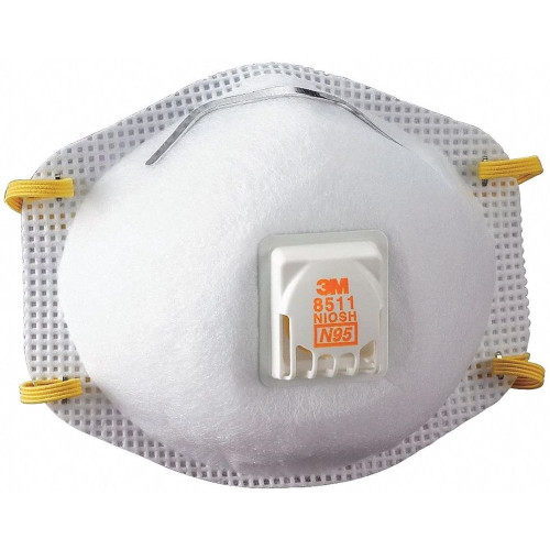 3M Safety Respirator, N95, Cool Flow Valve, 1-Pack, (8511HA1-C-PS) Image 1