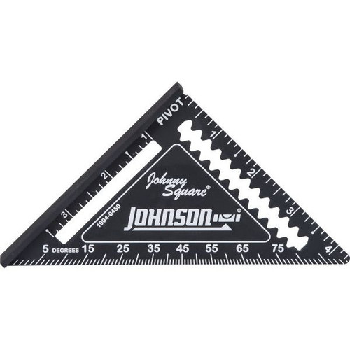 Johnson Level & Tool Manufacturing 1904-0450  4.5" Johnny Square Professional Easy-Read Finish Square Image 0