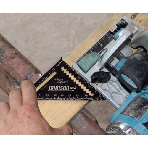 Johnson Level & Tool Manufacturing 1904-0450  4.5" Johnny Square Professional Easy-Read Finish Square Image 1