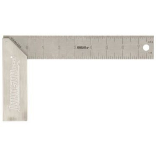 Johnson Level & Tool Manufacturing 1908-0800  8" Professional Aluminum Try Square Image 0 Johnson Level & Tool Manufacturing 1908-0800  8" Professional Aluminum Try Square Image 0