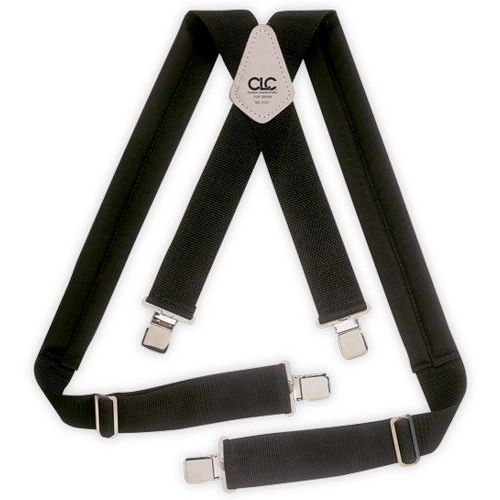 Custom Leathercraft 5121  Padded 2" Work Suspenders - Black Image 0