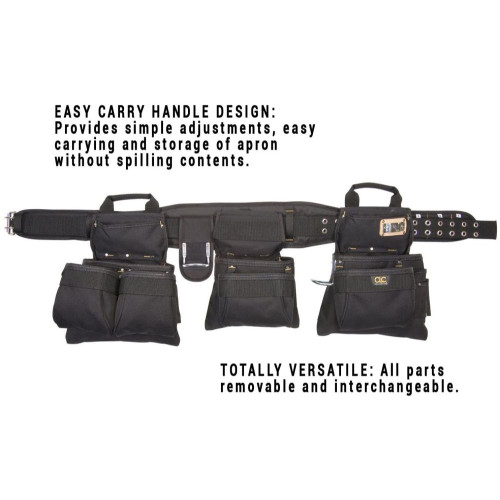 Custom Leathercraft 5605XL 5 Piece Professional Carpenter's Combo Tool Belt. #5605XL: Fits waist sizes: 47?55?. Image 2