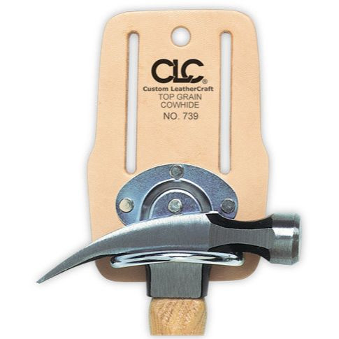 Custom Leathercraft 739  Top Grain Leather Steel Swinging Hammer Holder Image 0