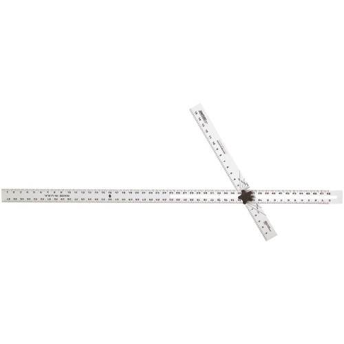 Johnson Level & Tool Manufacturing ADS48  48" "The Original" Aluminum Adjust-A-Square T-Square Image 0