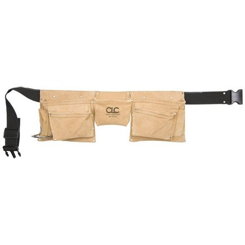 Custom Leathercraft I370X3  8 Pocket Heavy Duty Suede Apron Image 1