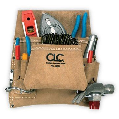 Custom Leathercraft I823X  8 Pocket Carpenter's Nail & Tool Bag Image 0