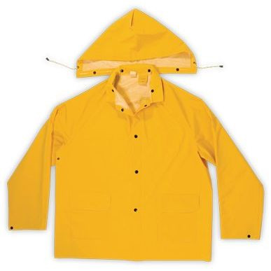 Custom Leathercraft R101M  3 Piece Heavyweight Yellow PVC Rain Suit - Medium Image 2