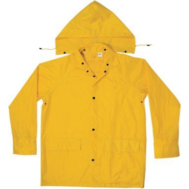 Custom Leathercraft R1022X  3 Piece Medium Weight Yellow Polyester Rain Suit - 2X-Large Image 2