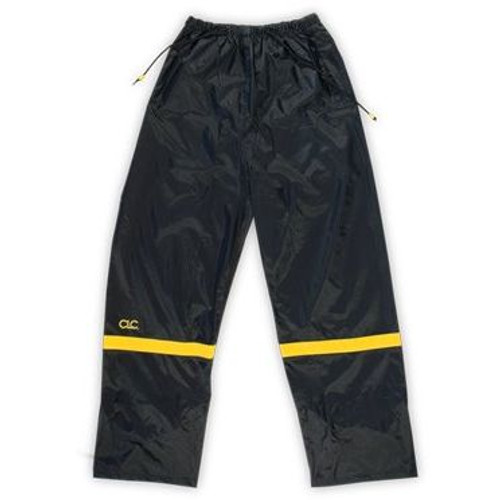 Custom Leathercraft R103L  3 Piece Deluxe Black with Gold Nylon Rain Suit - Large Image 1