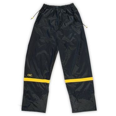 Custom Leathercraft R103L  3 Piece Deluxe Black with Gold Nylon Rain Suit - Large Image 1