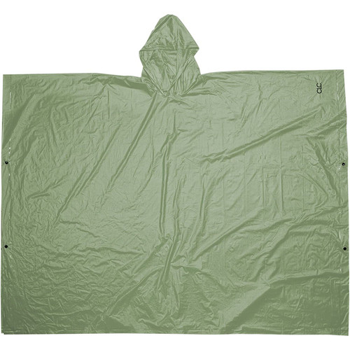 Custom Leathercraft R10420  Lightweight PVC Rain Poncho - Green Image 0