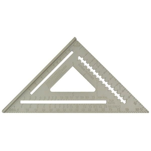 Johnson Level & Tool Manufacturing RAS-120  12" Aluminum Rafter Angle Square with Manual Image 0