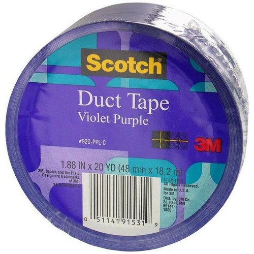3M 920-PPL-C  Scotch 1.88" x 20 Yds Violet PurpleDuct Tape Image 0
