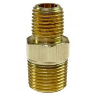 Coilhose Pneumatics H0604  Hex Nipple, 3/8" MPT x 1/4" MPT Image 0