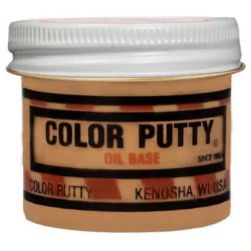 Color Putty 108  3.68oz Oil Based Wood Filler Putty - Light Oak Image 0