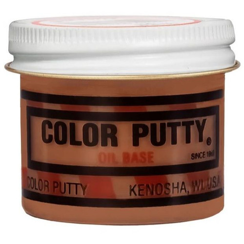 Color Putty 144  3.68oz Oil Based Wood Filler Putty - Teakwood Image 0