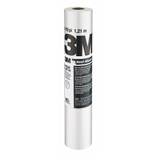 3M CP4  Hand-Masker 4' x 180' Pre-Folded Contractor's Plastic Image 0