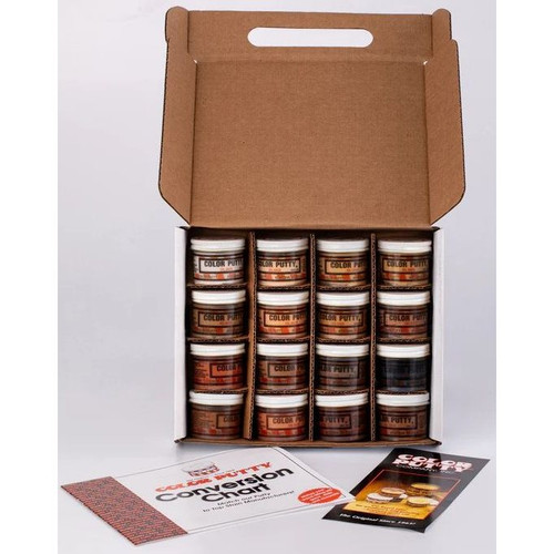 Color Putty 9716  Oil Based 16 Piece Custom Blend Wood Filler Kit Image 1