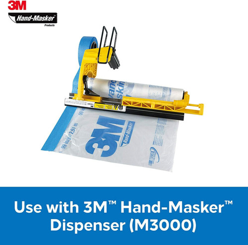 3M CP9  Hand-Masker 9' x 90' Pre-Folded Contractor's Plastic Image 5