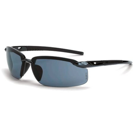 Crossfire 2961 ES5 Safety Glasses Smoke Lens - Pearl Black Frame Image 0