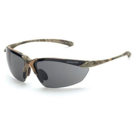 Crossfire 9141  Sniper Safety Glasses Smoke Lens - Woodland Camo Frame Image 0
