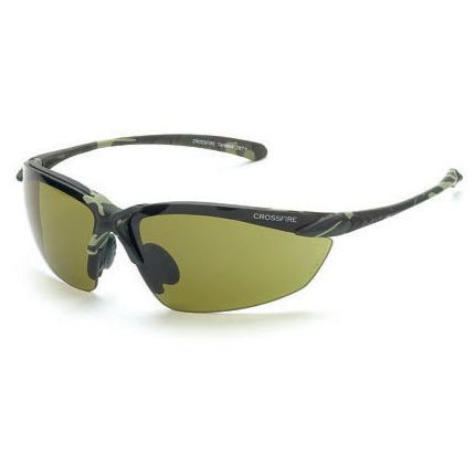 Crossfire 91721  Sniper Safety Glasses HD Green Lens - Military Green Camo Frame Image 0