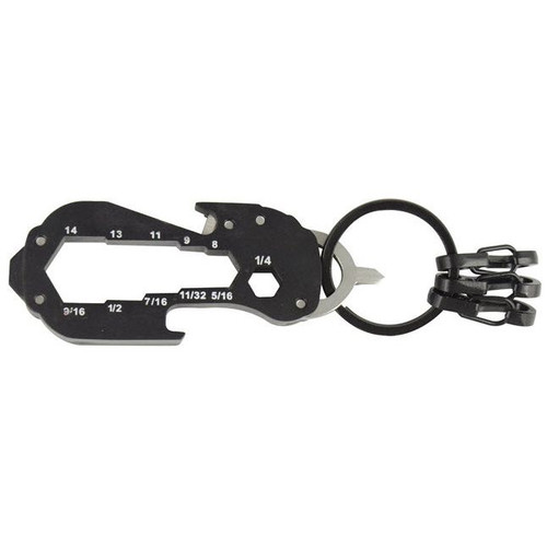 Custom Accessories Utility 9-In-1 Matte Black Key Tool (17606) Image 0