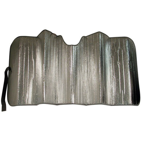 Custom Accessories Solar Shield 27 Inch x 67 Inch Silver Folding Sunshade (17935) Image 0