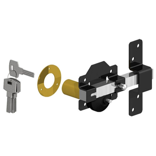 GatePro 1491106  2" Single Cylinder Long Throw Rim Lock Image 3
