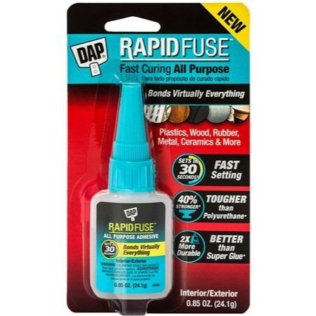DAP 00155  RapidFuse All-Purpose Adhesive - Clear .85 oz Image 1