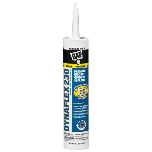 DAP 18300  DYNAFLEX 230 Premium Indoor/Outdoor Sealant - White 10.1-oz Cartridge (18275) Image 0
