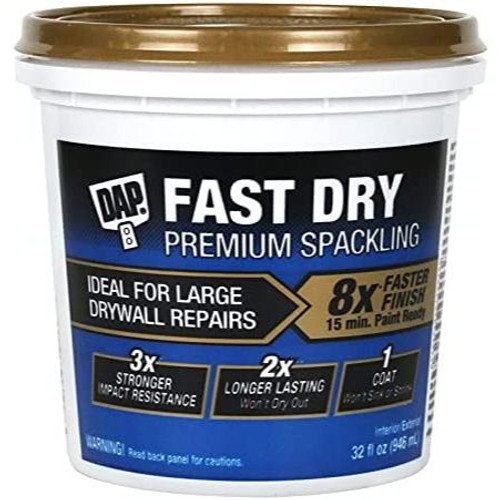 DAP 18441  Fast Dry Off White Spackle Quart Image 0