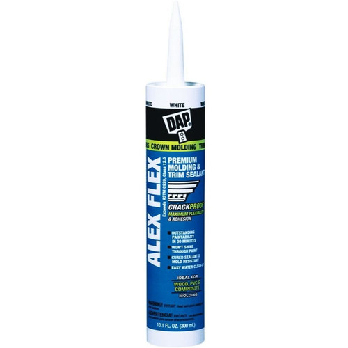 DAP 18542  Alex Flex Molding Trim Caulk Latex White 1 Image 0