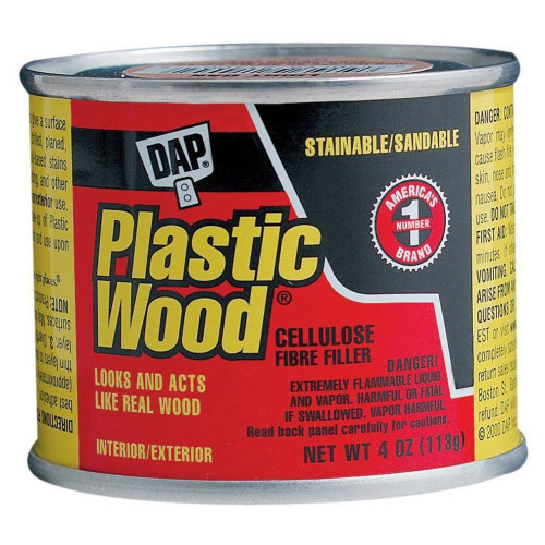 DAP 21434  Plastic Wood Solvent Wood Filler  - Walnut 4-oz Can Image 0