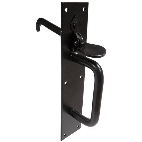 GatePro 5230023  Heavy Duty Suffolk Style Gate Latch - Black Finish Image 1