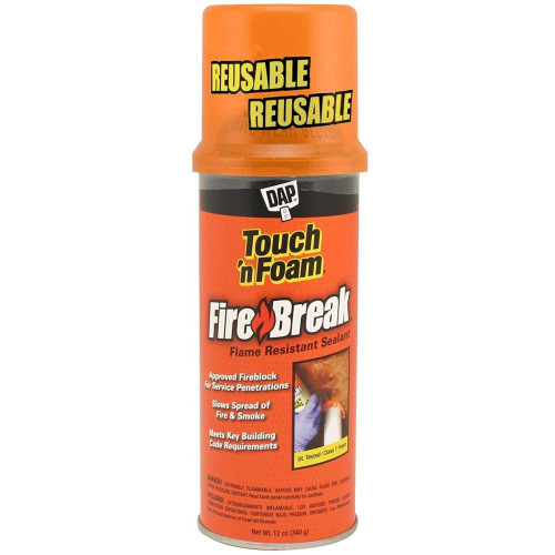 DAP 10012  Touch'N Foam FireBreak Flame Resistant Sealant - 12-oz (7565010012) Image 0