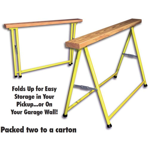 Grabber FNG  Fold N' Go Pro Model Sawhorses - 1 Pair per Package Image 1