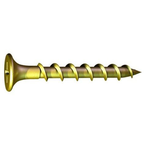 Grabber VB1100YZ  #8 x 3" General Purpose Interior Wood Screws Coarse Thread with Yellow Zinc - 5 lb Box Image 0