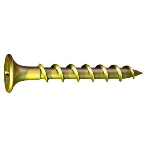 Grabber X500YZ  #7 x 2" General Purpose Interior Wood Screws Coarse Thread with Yellow Zinc - 1 lb Box Image 0