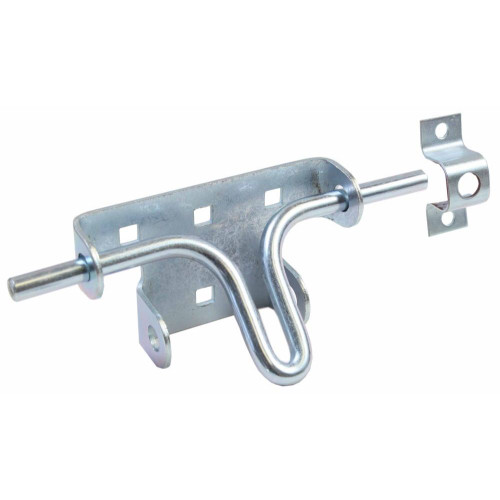 GatePro 6020021  6" Steel Slide Bolt Gate Latch - Galvanized Finish Image 0