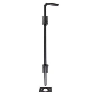 GatePro 6020033  18" x 1/2" Cane Bolt - Black Finish Image 0
