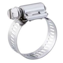 Breeze 300-40H  Aero-Seal Marine Grade Stainless Steel Hose Clamp Effective Diameter Range: 2-1/16" - 3" (52mm - 76mm) 10 Clamps per Box Image 0