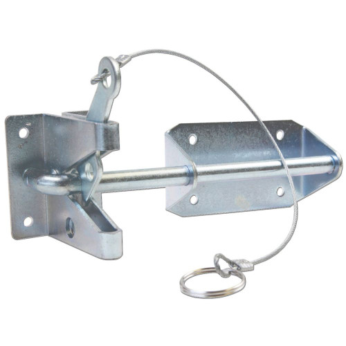 GatePro 6021102  3" Heavy Duty Auto Gate Latch with Release Cable - Zinc Finish Image 0